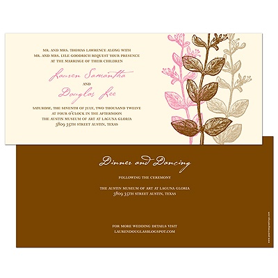 Autumn Themed Wedding Invitations on Wedding Invitation Fall Environment Theme For Wedding Invitation Fall