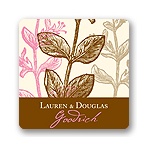 Subtle Vines -- Wedding Favor Stickers