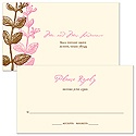 Subtle Vines -- Wedding Response Postcard