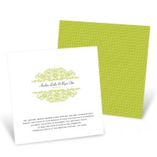 Refined Reflection -- Classic Wedding Invitation