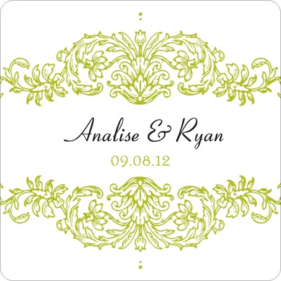 Refined Reflection -- Wedding Favor Stickers