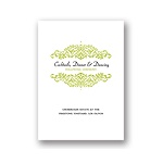 Refined Reflection -- Wedding Reception Card