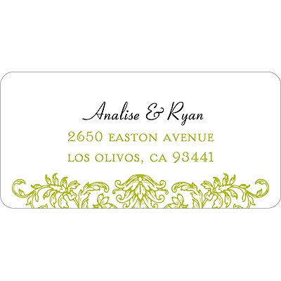Refined Reflection -- Wedding Address Label