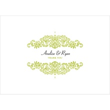 Refined Reflection -- Wedding Thank You Card