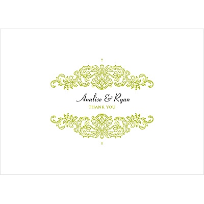 Refined Reflection -- Wedding Thank You Card