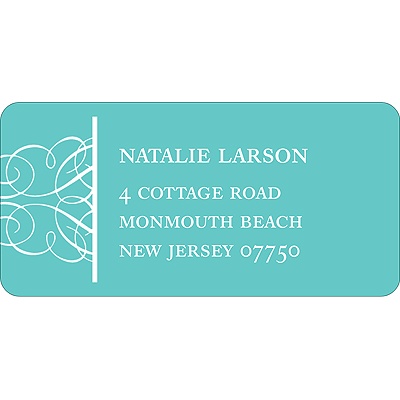 Simply Circled -- Wedding Address Label