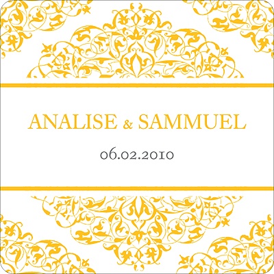 Detailed Day -- Wedding Favor Stickers