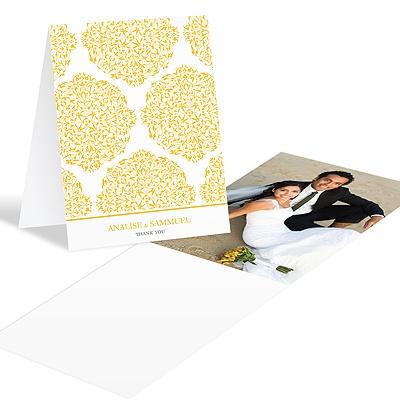 Detailed Day -- Wedding Photo Thank You Card