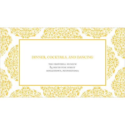 Detailed Day -- Wedding Reception Card