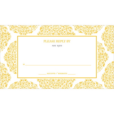 Detailed Day -- Wedding Response Card