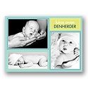 Newborn Collage -- Baby Thank You Card