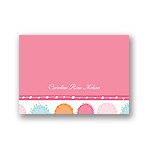 Round & Round We Go! in Pink --  Baby Thank You Card