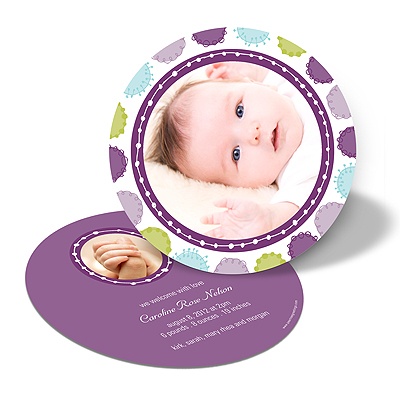 THE GOLDEN TICKET -- BOY PHOTO BIRTH ANNOUNCEMENT, 2in. x 4in. Folded Holiday Card