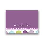 Round & Round We Go! in Purple --  Baby Thank You Card