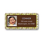 Polka Dot Parade -- Green Address Label