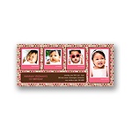 Polka Dot Parade -- Pink Kids Photo Birthday Party Invitation