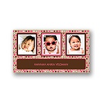 Polka Dot Parade --  Pink Thank You Card for Kids