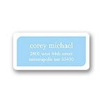 Baby Book Blocks -- Boy Elegant Address Labels