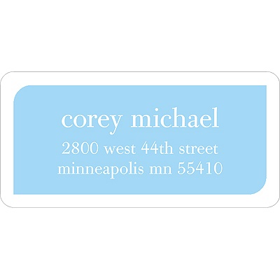 Baby Book Blocks -- Boy Elegant Address Labels