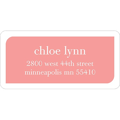 Baby Book Blocks -- Girl Elegant Address Labels