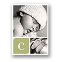 Baby Book Blocks -- Baby Thank You Card