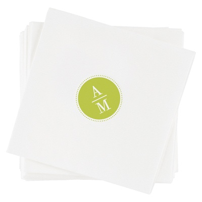 Sleek Monogram -- Monogrammed Napkins