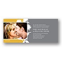 Stylish Flower Background -- Photo Wedding Invitation