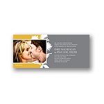 Stylish Flower Background -- Photo Wedding Invitation