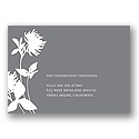 Stylish Flower Background-- Reception Card