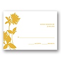Stylish Flower Background -- Response Card