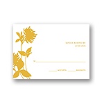 Stylish Flower Background -- Response Card