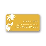 Stylish Flower Background -- Address Label