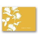 Stylish Flower Background -- Thank You Card