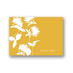 Stylish Flower Background -- Thank You Card