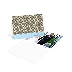 Exquisite Pattern -- Blue Photo Thank You Card