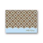 Exquisite Pattern -- Blue Thank You Card