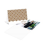 Exquisite Pattern -- White Photo Thank You Card