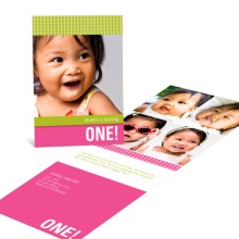 A Year In Review -- Timeline Birthday Invitation