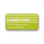 Gingham -- Address Label