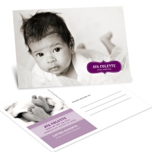 Picturesque Postcard -- Adoption Announcements