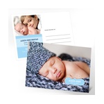 Named in Love -- Horizontal Photo Birth Announcement