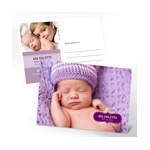 Named in Love -- Horizontal Photo Birth Announcement
