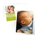 Named in Love -- Vertical Photo Birth Announcement