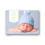 Bundle of Blue -- Classic Birth Announcement