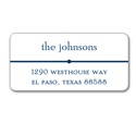 Classic Details in Blue -- Address Label