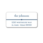 Classic Details in Blue -- Address Label