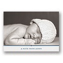 Classic Details in Blue -- Baby Thank You Card