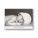 Classic Details in Blue -- Baby Thank You Card