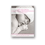 Classic Details in Pink -- Photo Birth Announcement