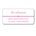 Classic Details in Pink -- Address Label